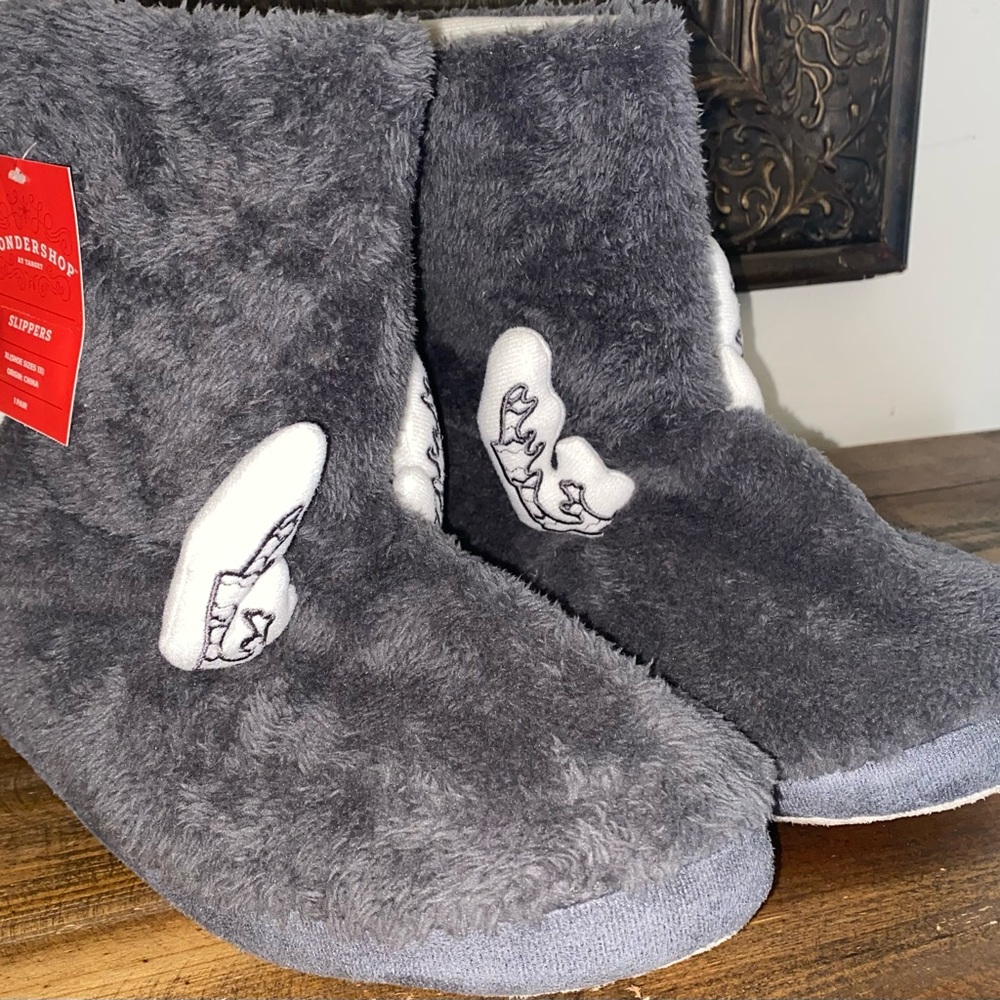 Reindeer Slippers Mens Size- 13